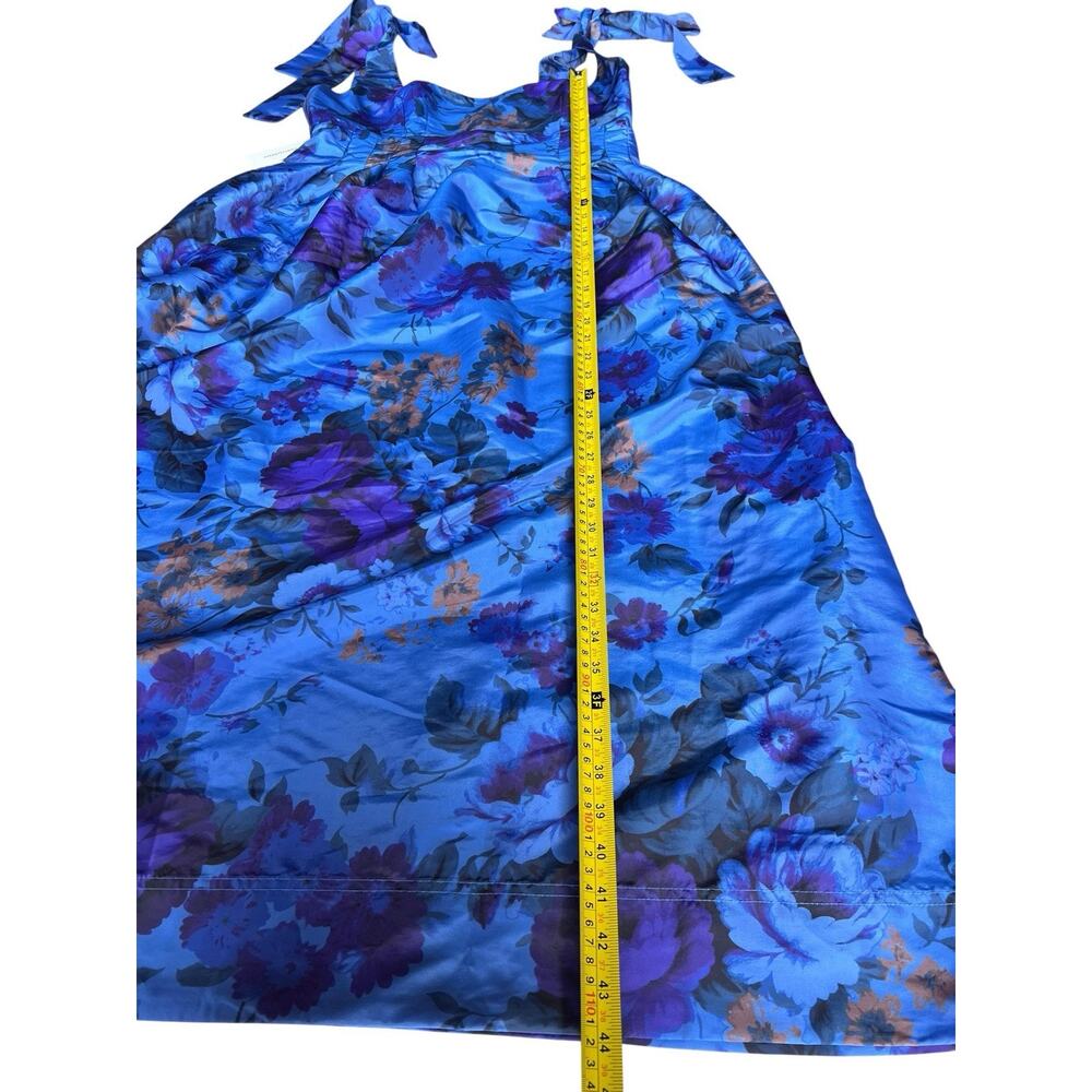 Maeve by Anthropologie Floral Maxi Dress Pockets NWT Size L Blue 178.00 MSRP - Picture 7 of 11